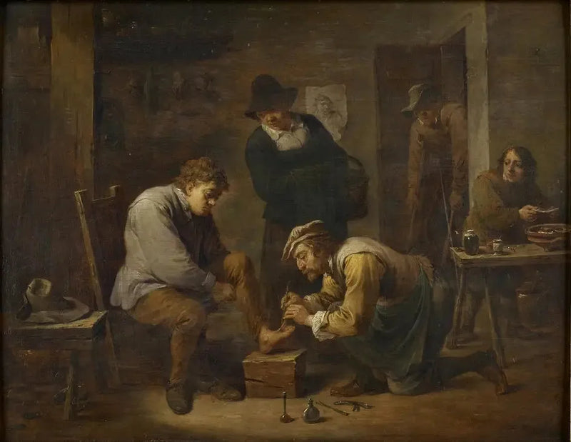 Il medico del piede - David Teniers il Giovane