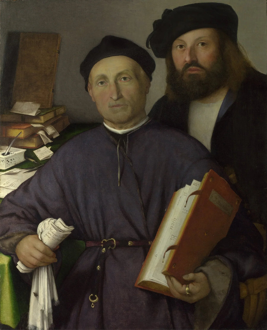 Il medico Giovanni Agostino della Torre e suo figlio Niccolò - Lorenzo Lotto