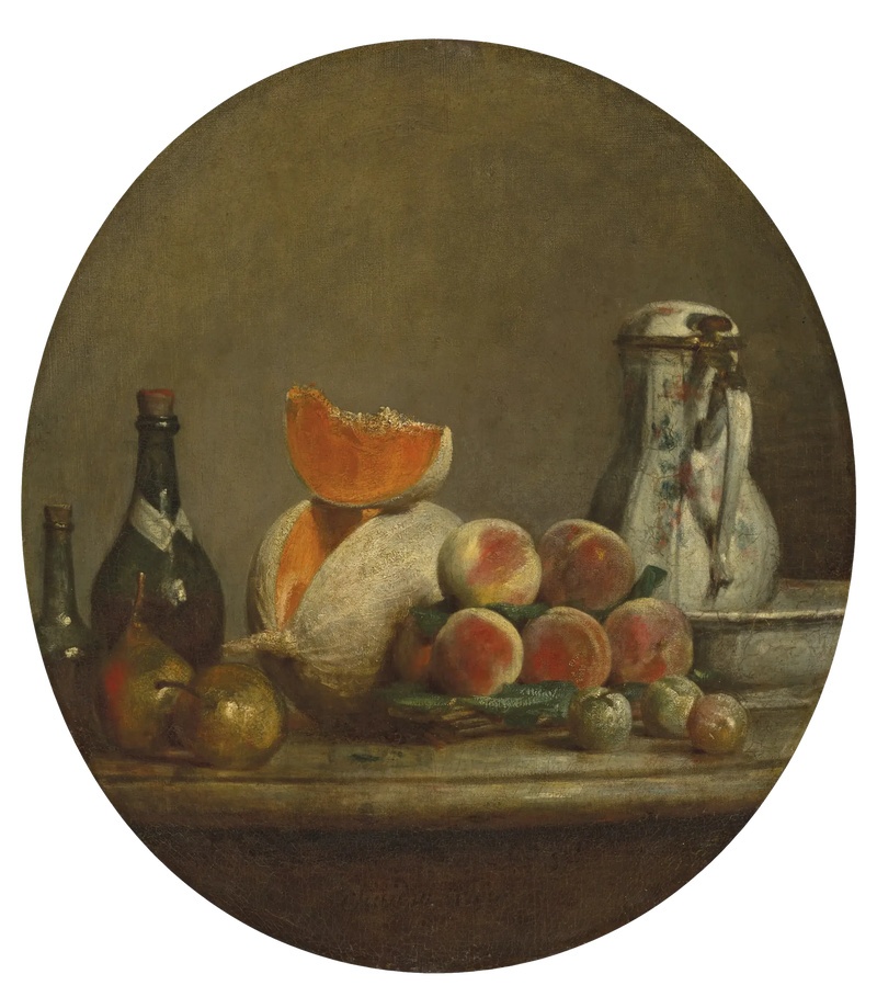 Il Melone aperto - Jean Simeón Chardin