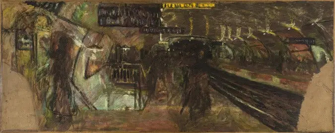 La metropolitana, la stazione Villiers - Édouard Vuillard