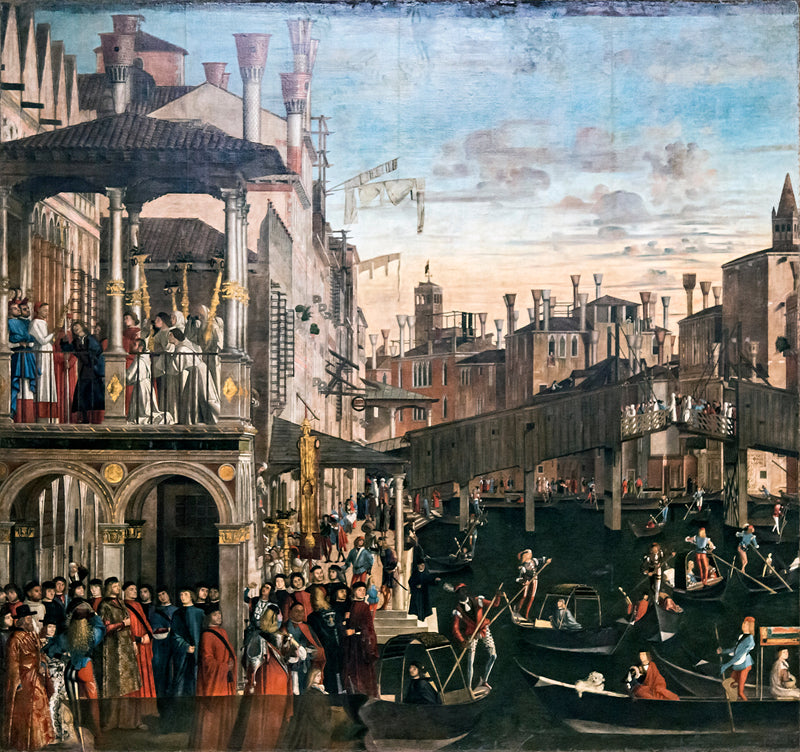 Il Miracolo della reliquia della Croce al ponte di Rialto - Vittore Carpaccio