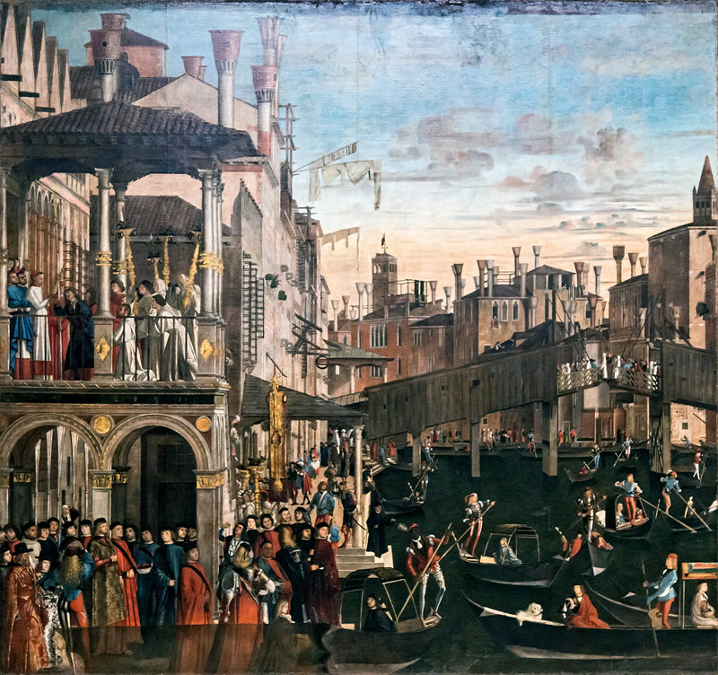 Il Miracolo della reliquia della Croce al ponte di Rialto - Vittore Carpaccio