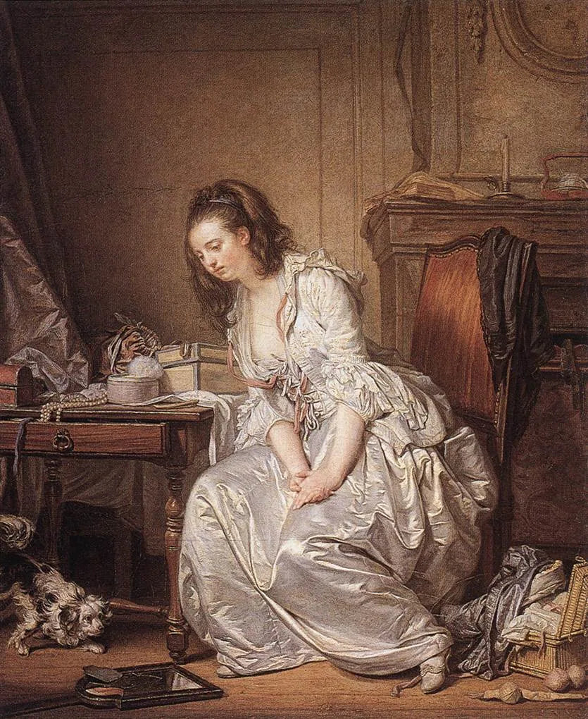 Lo Specchio rotto - Jean-Baptiste Greuze