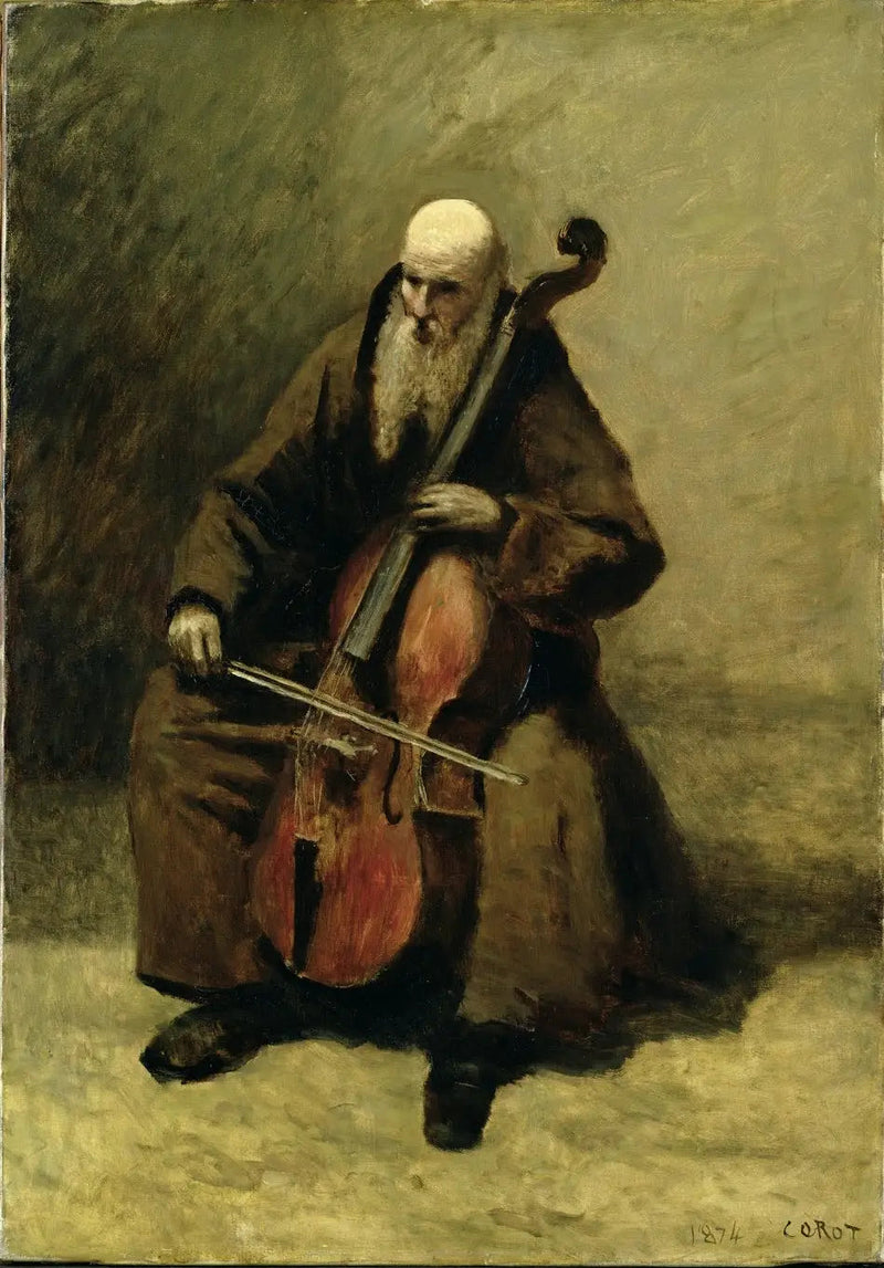 Il Monaco con il Violoncello - Jean-Baptiste Camille Corot