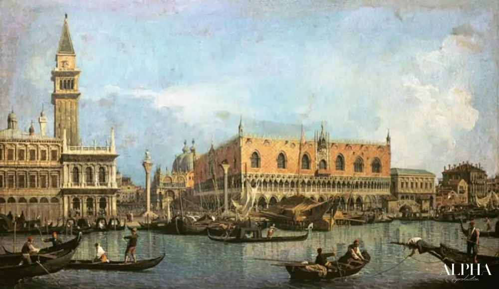 Le Molo et la Piazzetta San Marco, Venise - Giovanni Antonio Canal - Reproductions de tableaux et peintures haut de gamme