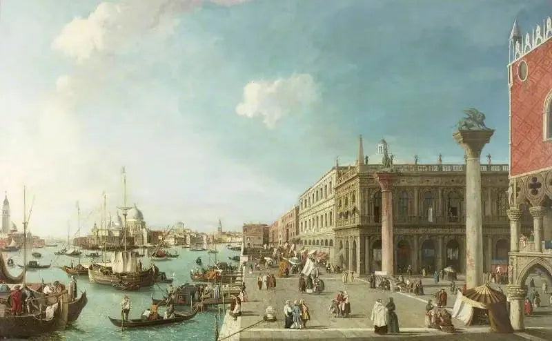 Le Molo, Venezia, vista verso ovest - Canaletto