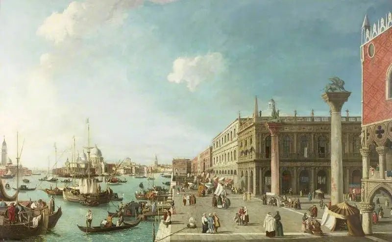 Le Molo, Venezia, vista verso ovest - Canaletto