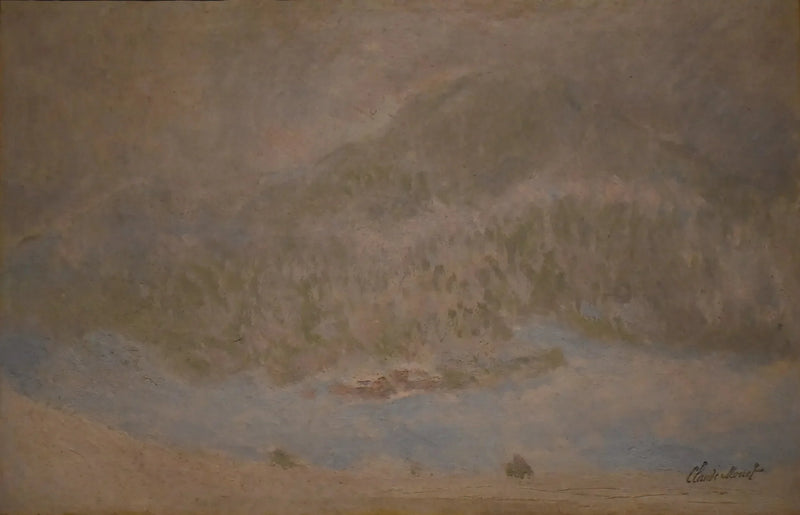 Il Monte Kolsaas, Norvegia (Tempesta di neve) - Claude Monet