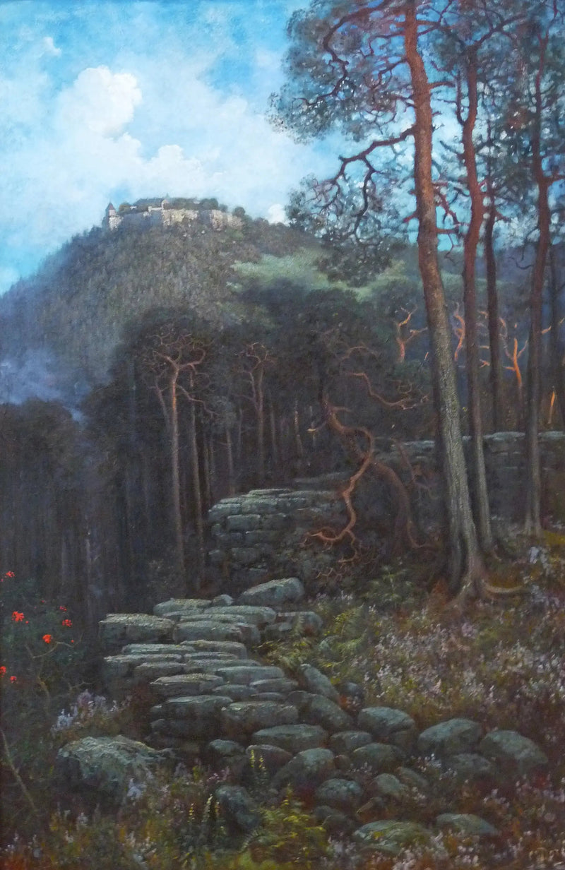 Il Mont Sainte-Odile con il muro pagano - Gustave Doré