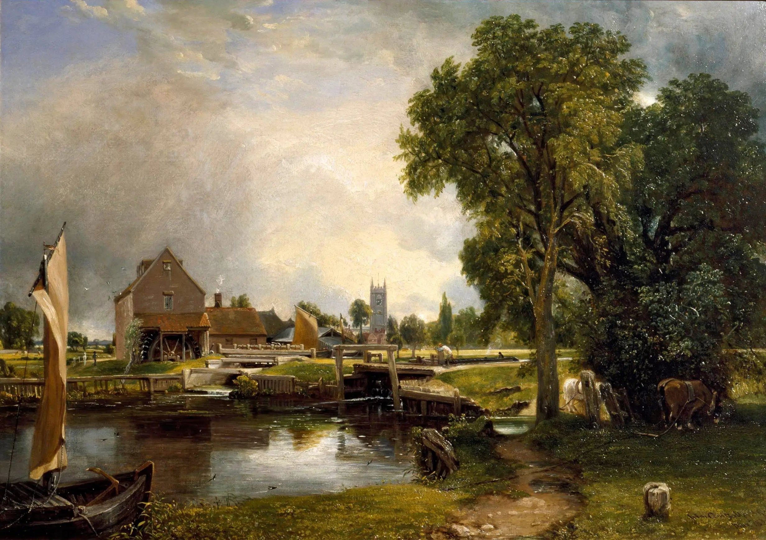 Le Moulin de Dedham - John Constable - Alpha Reproduction