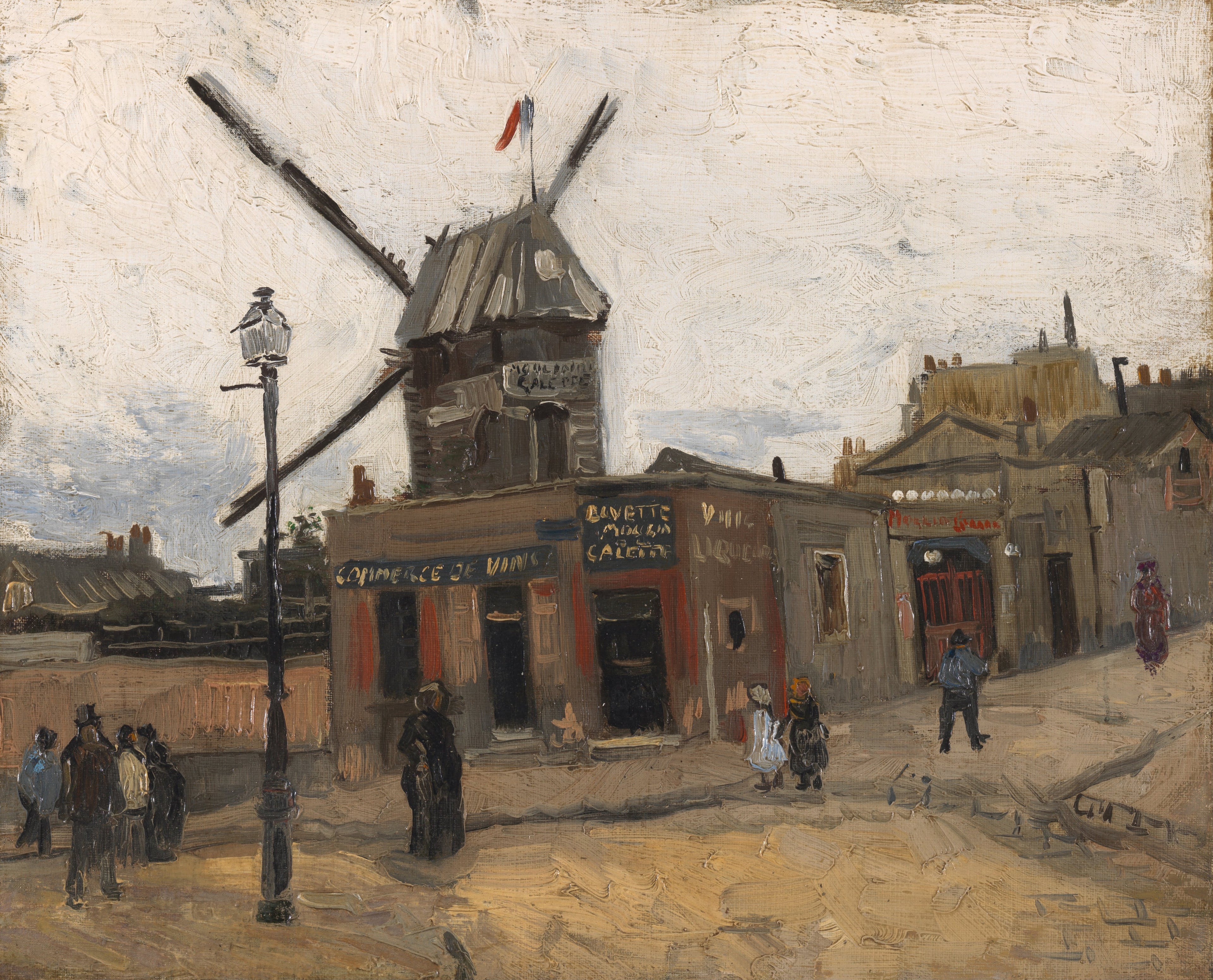 Reproduction du tableau « Le Moulin de la Galette - Vincent van Gogh » par Alpha Reproduction en peinture à l’huile