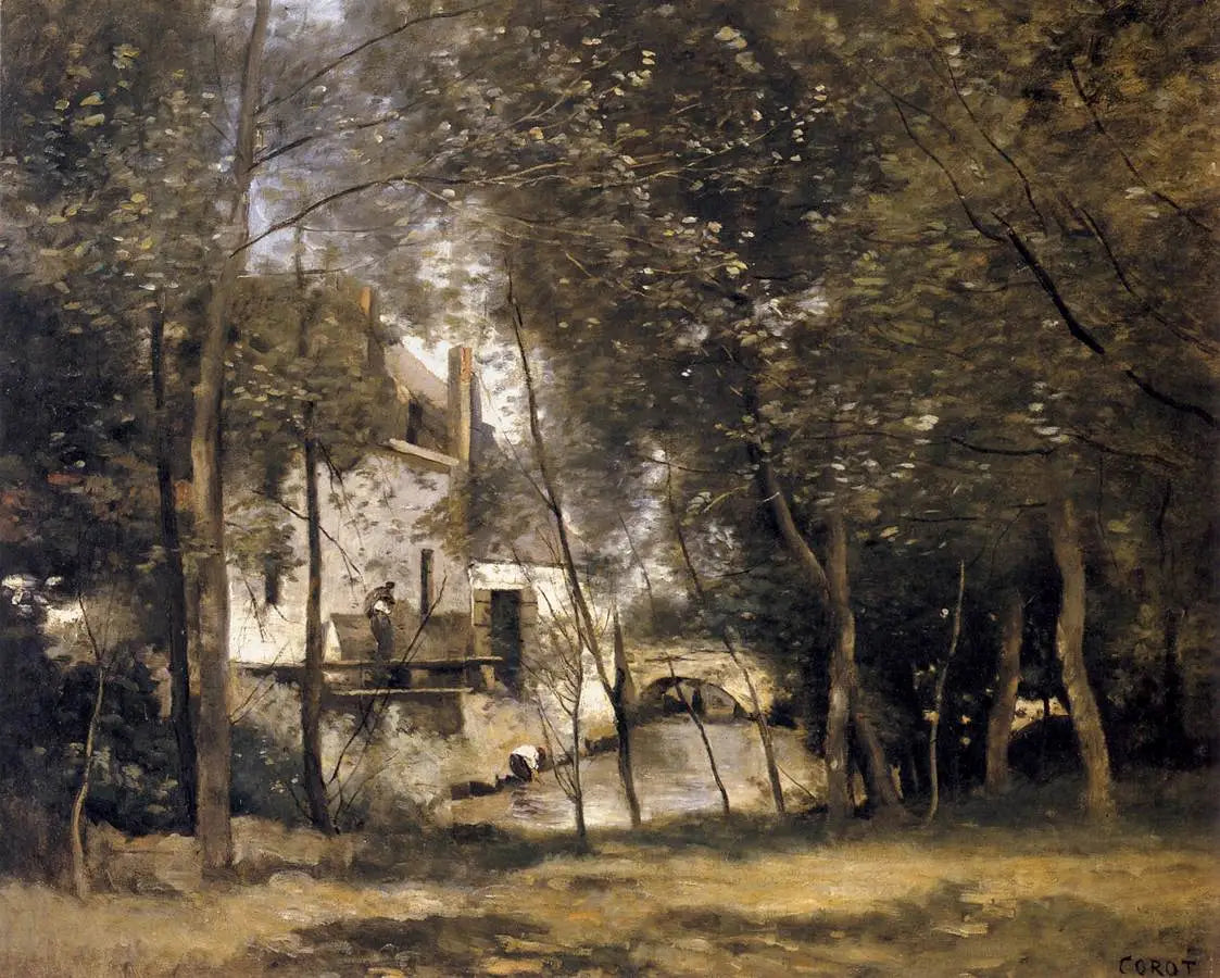 Le Moulin de Saint-Nicolas-lez-Arras - Jean-Baptiste Camille Corot - Alpha Reproduction