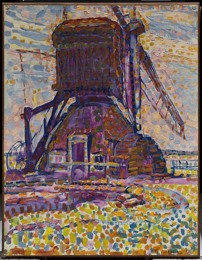 Il Mulino di Winkel, versione puntinista - Piet Mondrian