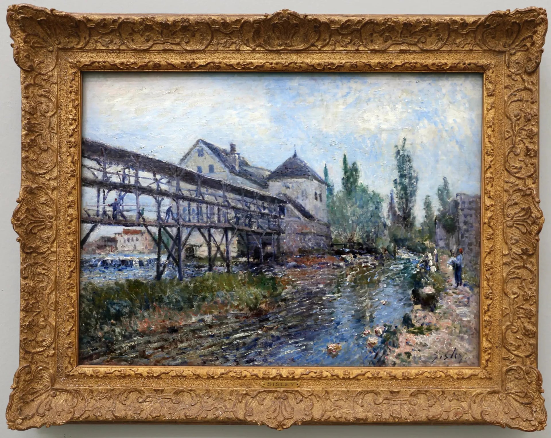 Le Moulin Provencher à Moret - Alfred Sisley image 1 reproduction artisanale de tableau
