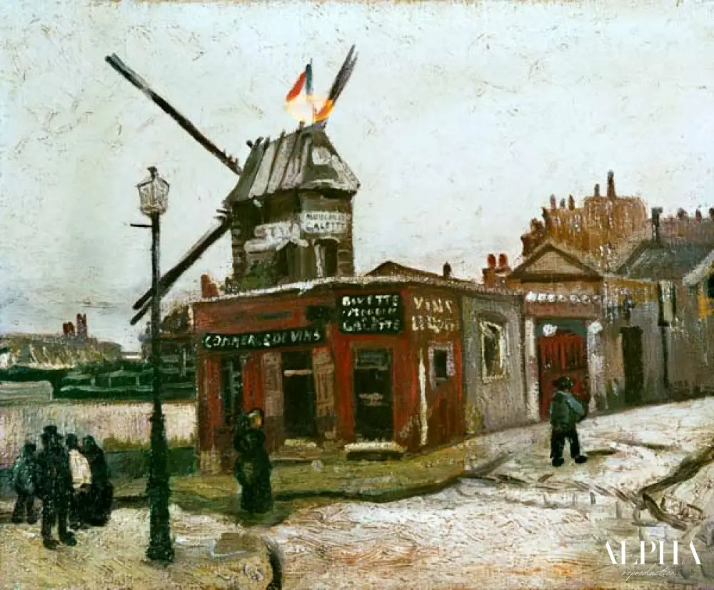 Le moulin le Radet - Van Gogh - Reproductions de tableaux et peintures haut de gamme