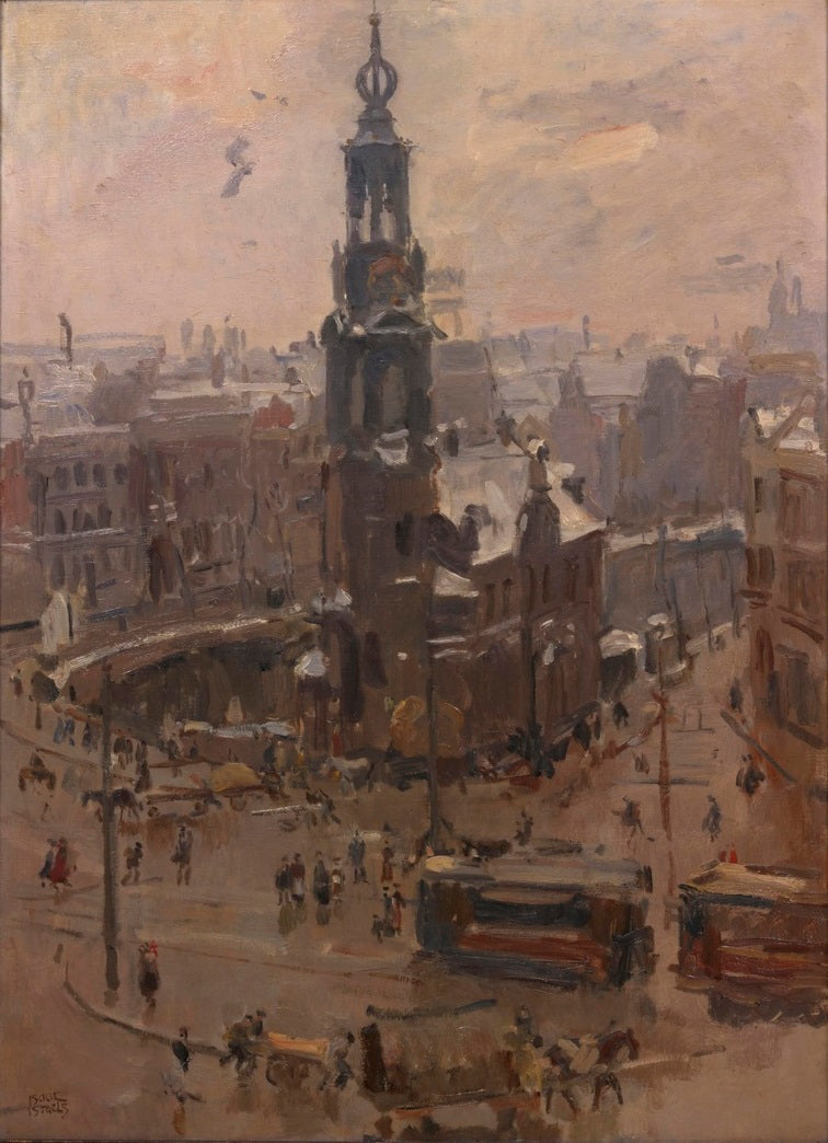 Il Munt ad Amsterdam in inverno - Isaac Israels