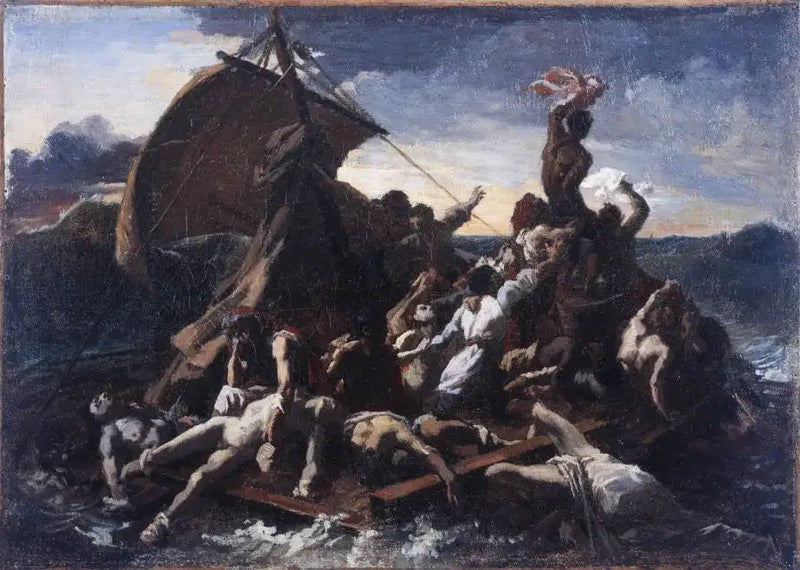 Il naufragio della zattera della Medusa, schizzo - Théodore Géricault