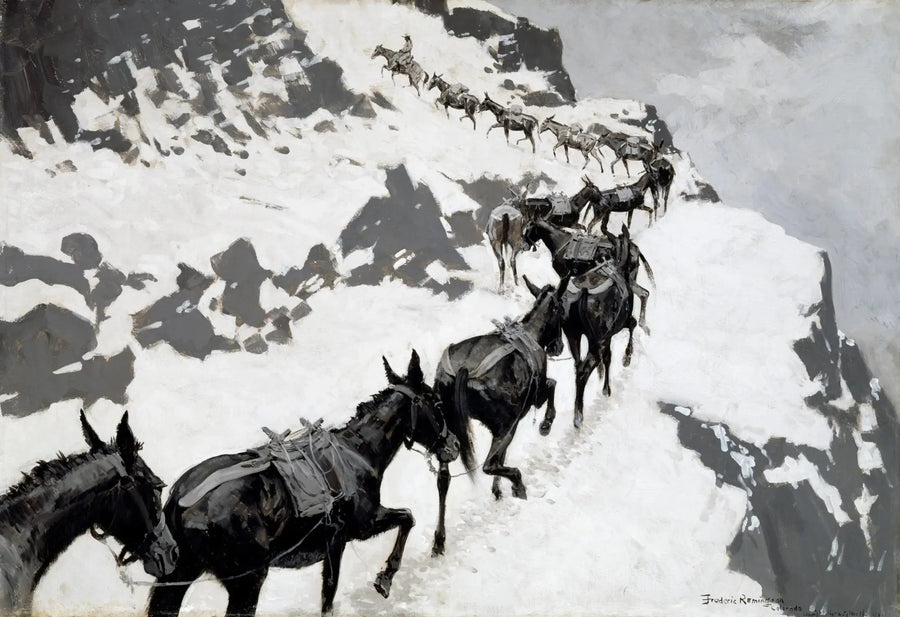 Il pacchetto Mule - Frederic Remington