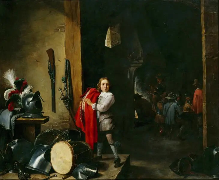 La pagina nella sala di guardia - David Teniers il Giovane