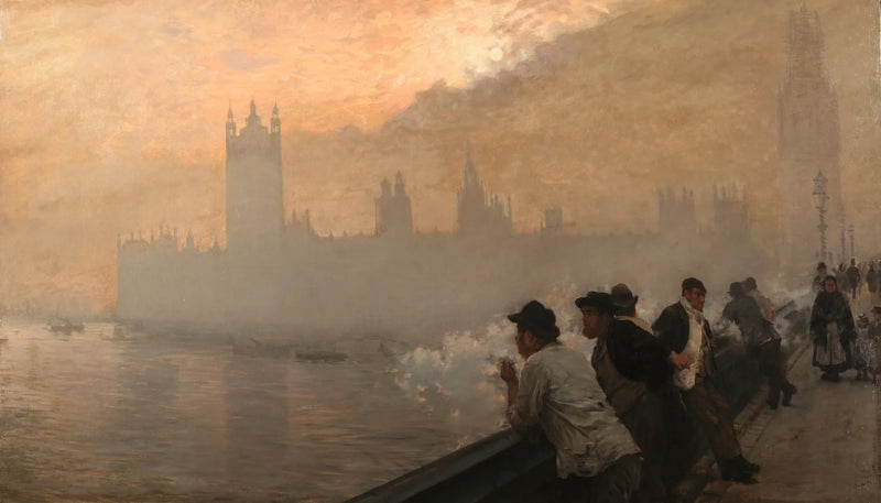 Il palazzo di Westminster, Londra - Giuseppe De Nittis