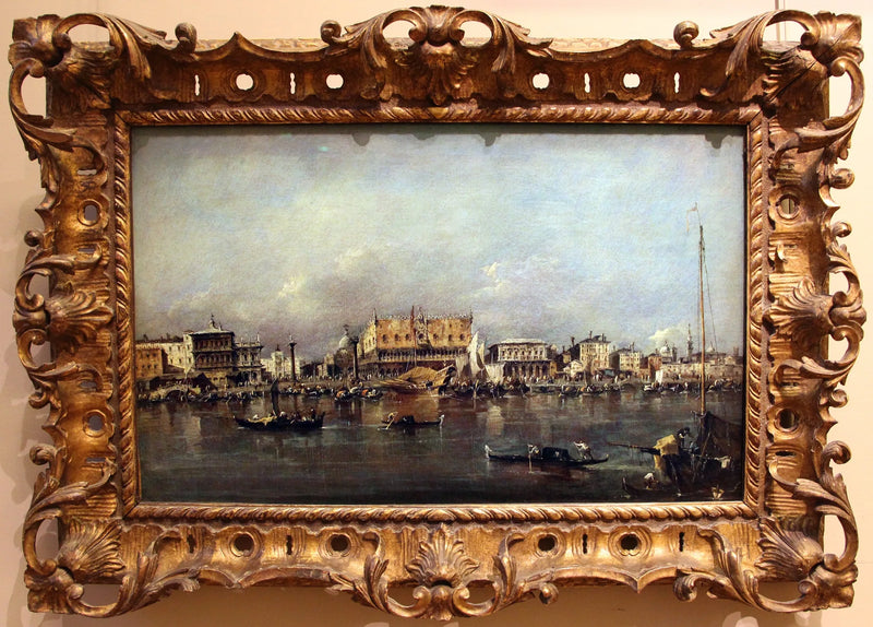 Il Palazzo dei Dogi di Venezia visto dal bacino di San Marco - Francesco Guardi