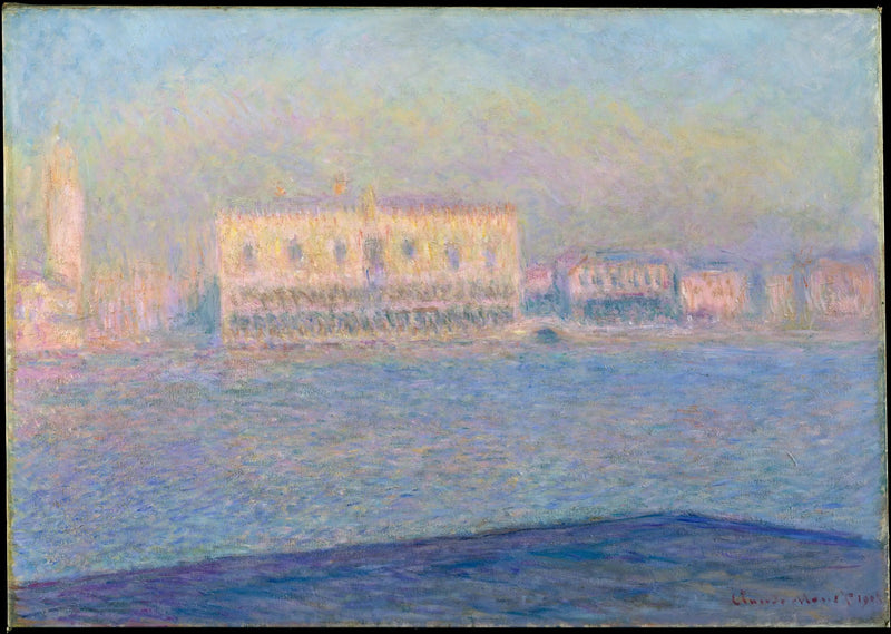 Il palazzo del doge visto da San Giorgio Maggiore - Claude Monet