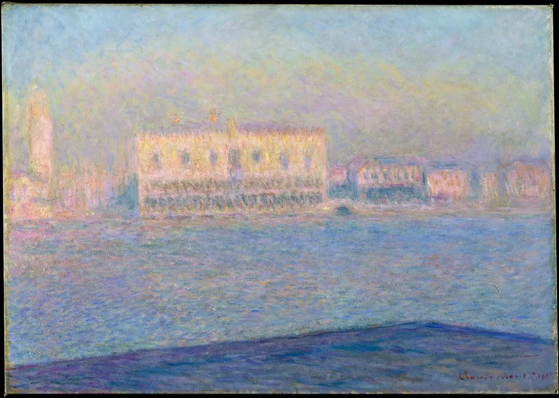 Il palazzo del doge visto da San Giorgio Maggiore - Claude Monet