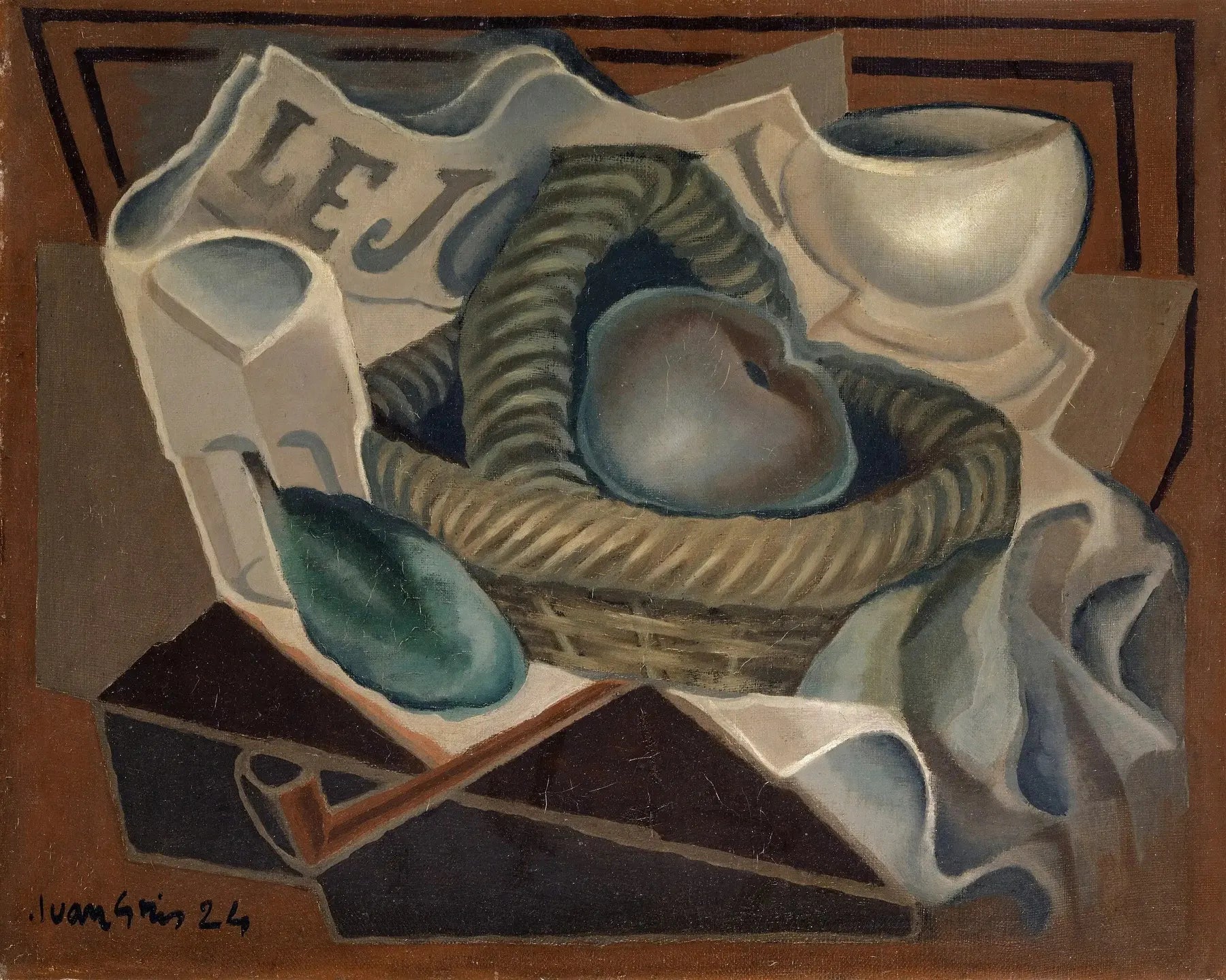 Le panier - Juan Gris image 1 tableau peint à l’huile sur toile