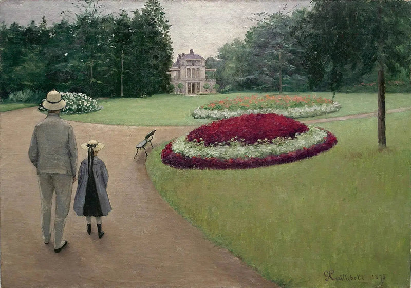 Il parco della proprietà Caillebotte a Yerres - Gustave Caillebotte