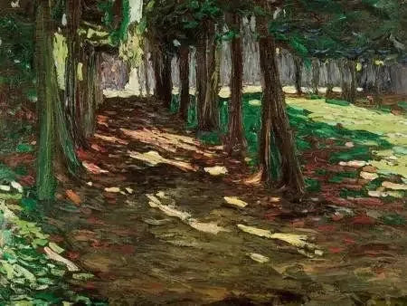 Il Parco di Saint-Cloud, viale ombreggiato - Vassily Kandinsky