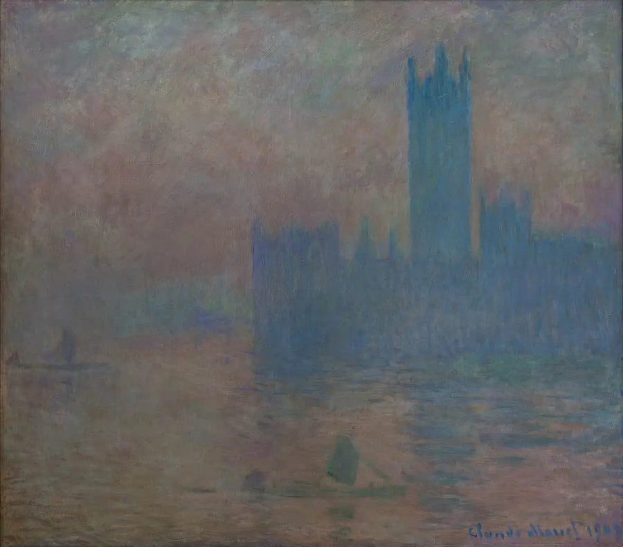 Il Parlamento di Londra, effetto nebbia - Claude Monet