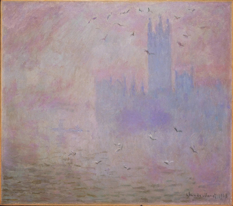 Il Parlamento, i gabbiani - Claude Monet