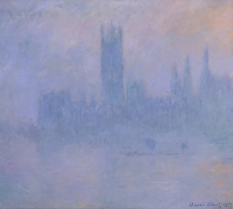 Il Parlamento, sinfonia in blu - Claude Monet