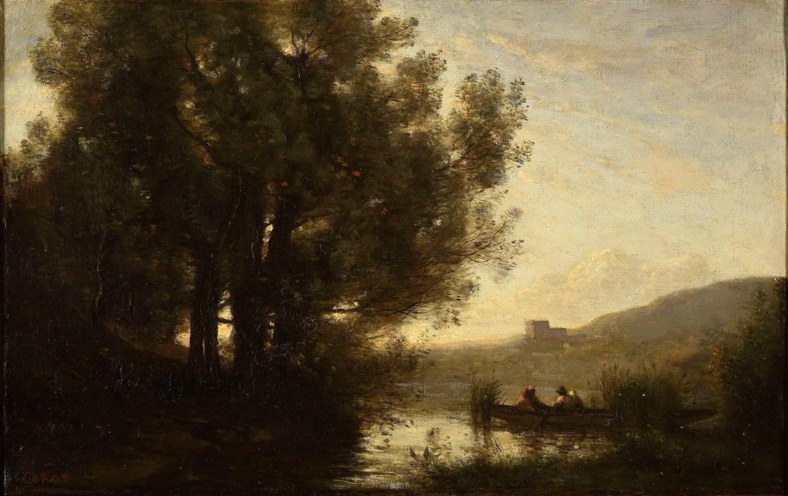 Le Passage de la rivière - Jean-Baptiste Camille Corot - Alpha Reproduction