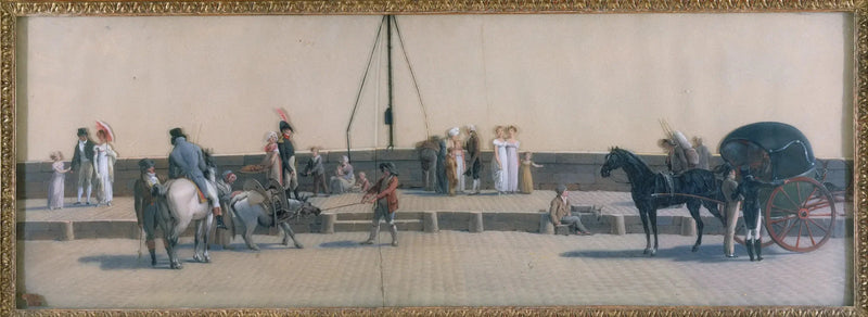Il passaggio del ponte Royal, verso 1800 - Louis-Léopold Boilly