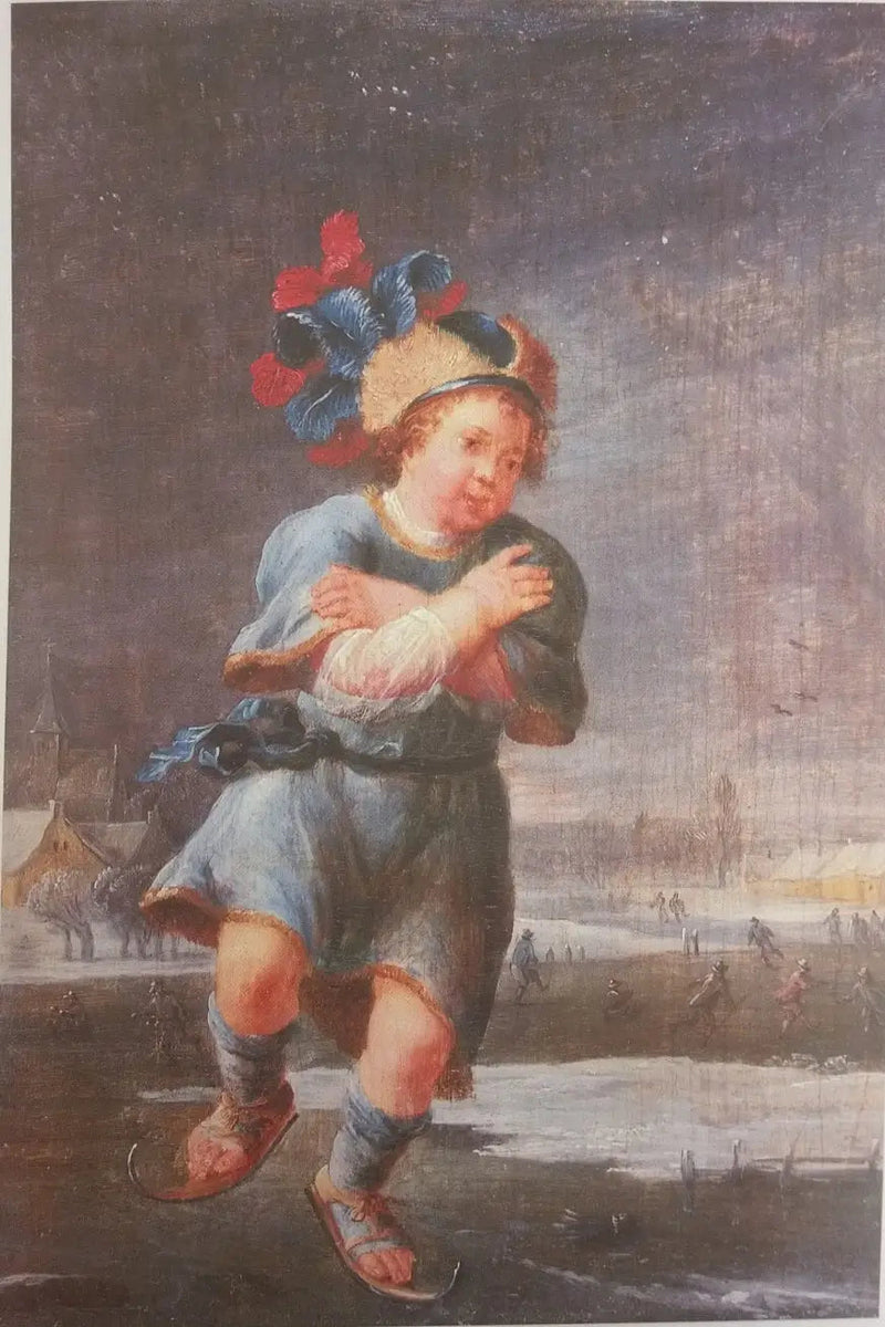 Il pattinatore sul ghiaccio - David Teniers il Giovane