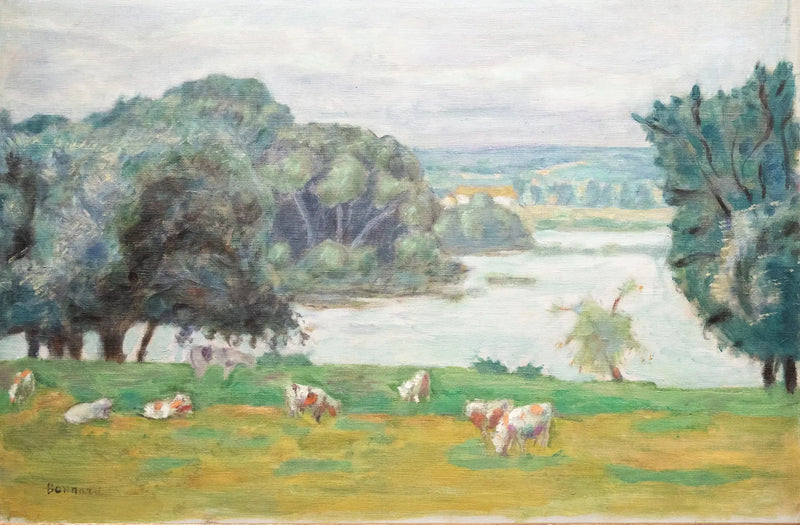 Il pascolo, riva della Senna - Pierre Bonnard