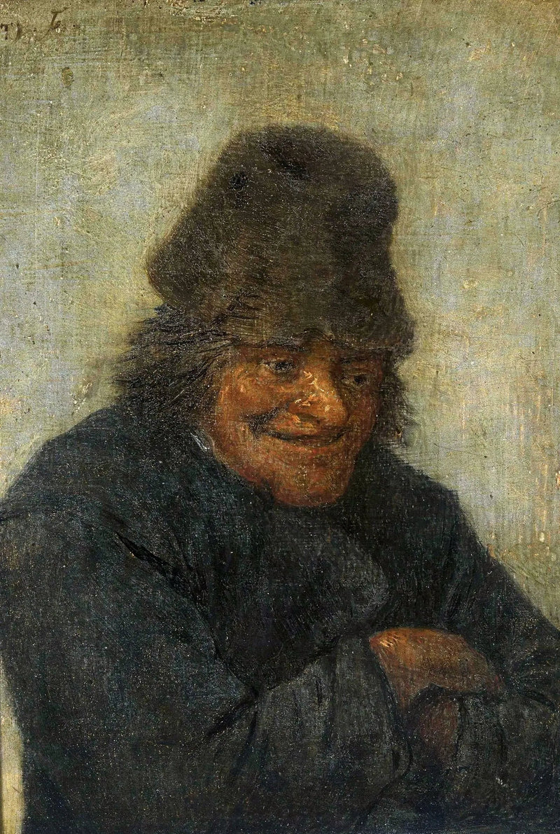 Il contadino sorridente. - David Teniers il Giovane