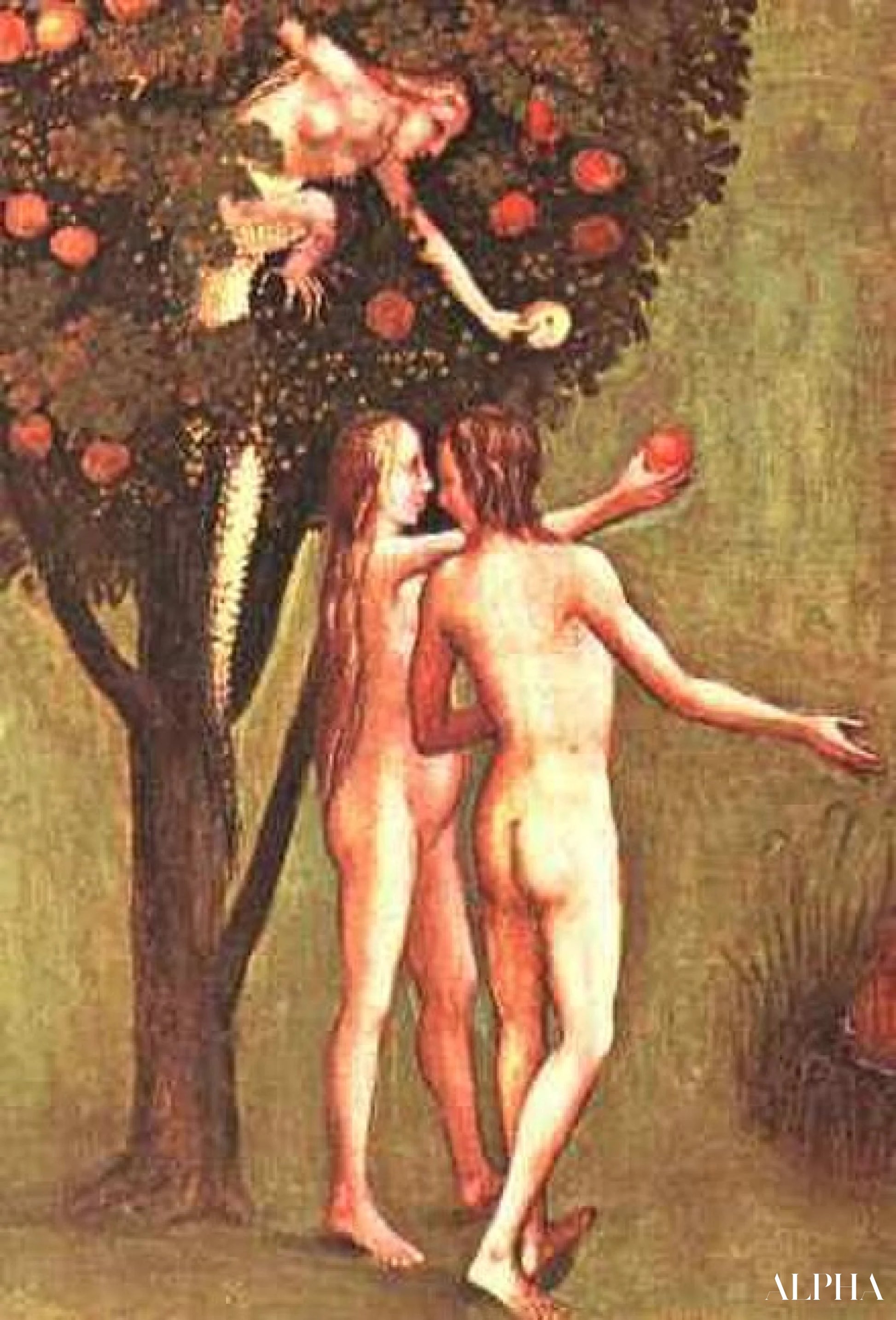 Il peccato originale (dettaglio) - Hieronymus Bosch - Riproduzioni di quadri e dipinti di alta gamma