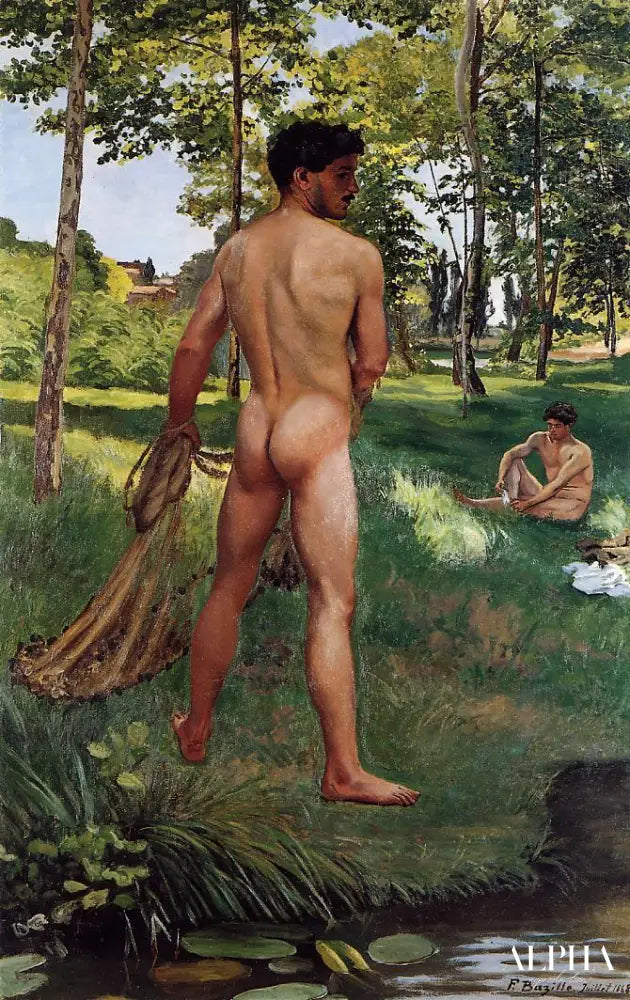 Le Pêcheur à l'épervier - Frédéric Bazille - Reproductions de tableaux et peintures haut de gamme