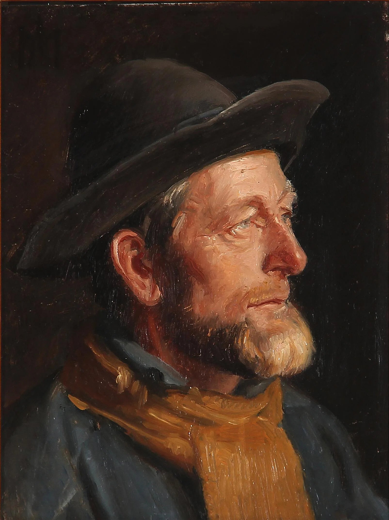 Le pêcheur de Skagen et bénévole en canot de sauvetage, Ole Svendsen. - Michael Peter Ancher image 1 reproduction de peinture à l’huile
