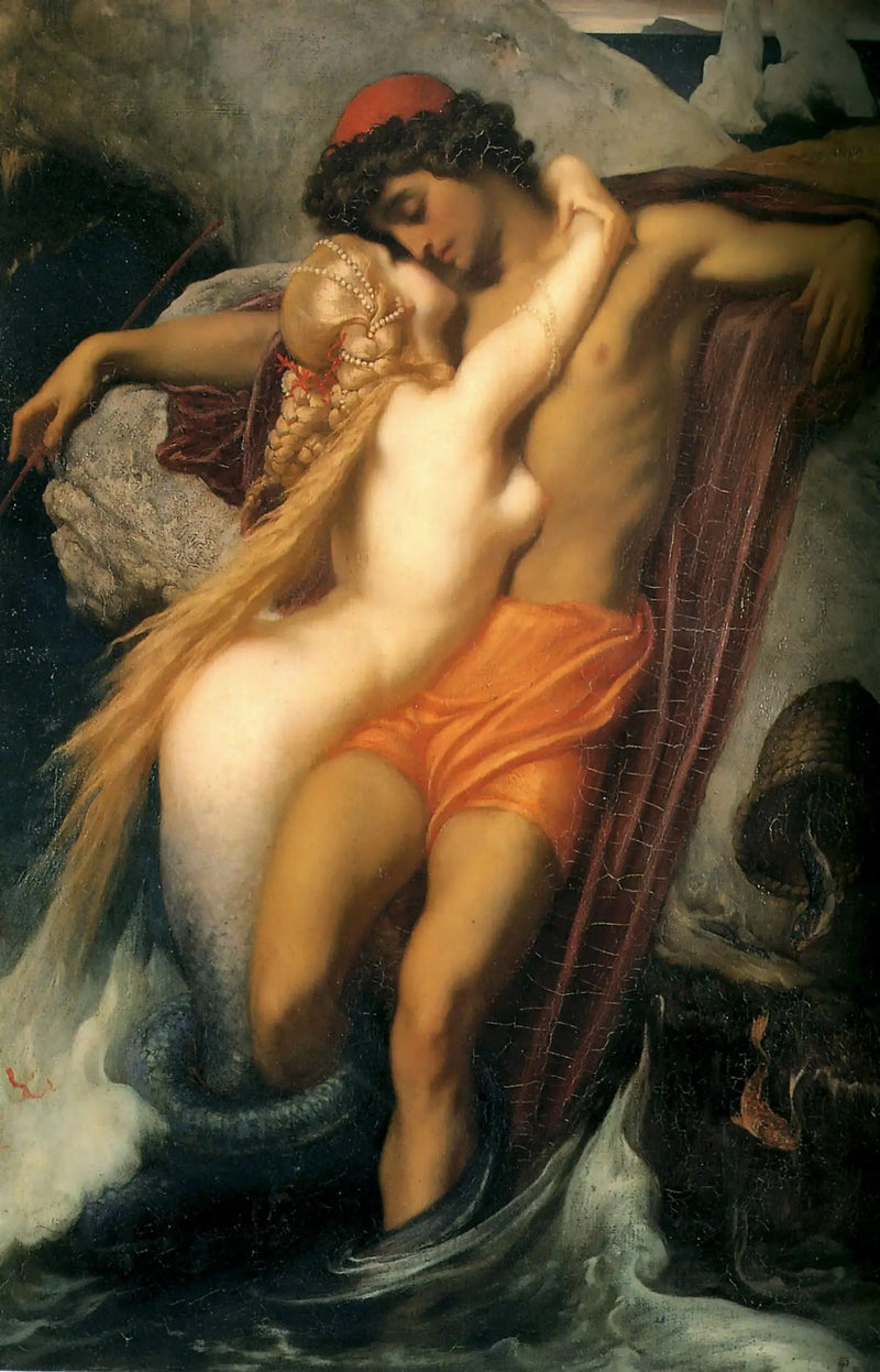 Il Pescatore e la Sirena. - Frederic Leighton