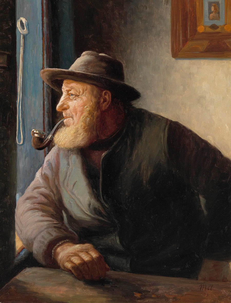 Il pescatore Ole Svendsen di Skagen. -Michael Peter Ancher