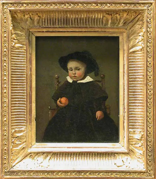 Il pittore Adolphe Desbrochers, bambino, inquilino di un'arancia - Jean-Baptiste Camille Corot