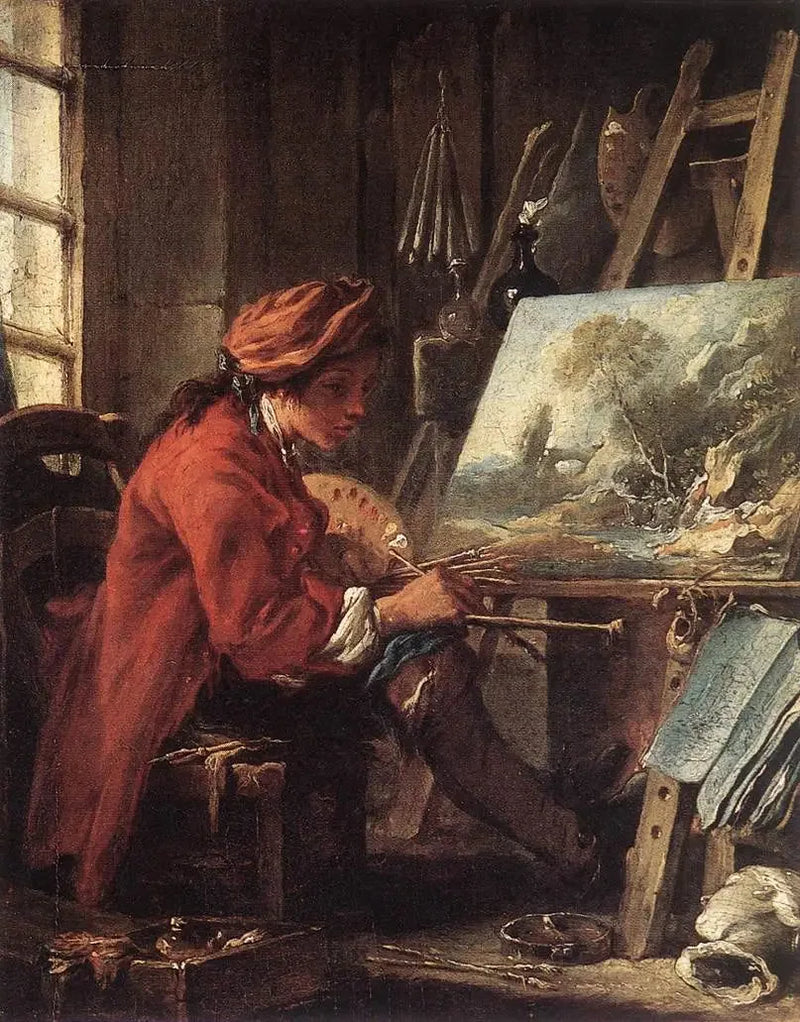 Il pittore nel suo atelier - François Boucher