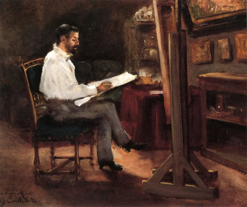 Il pittore Morot nel suo atelier - Gustave Caillebotte
