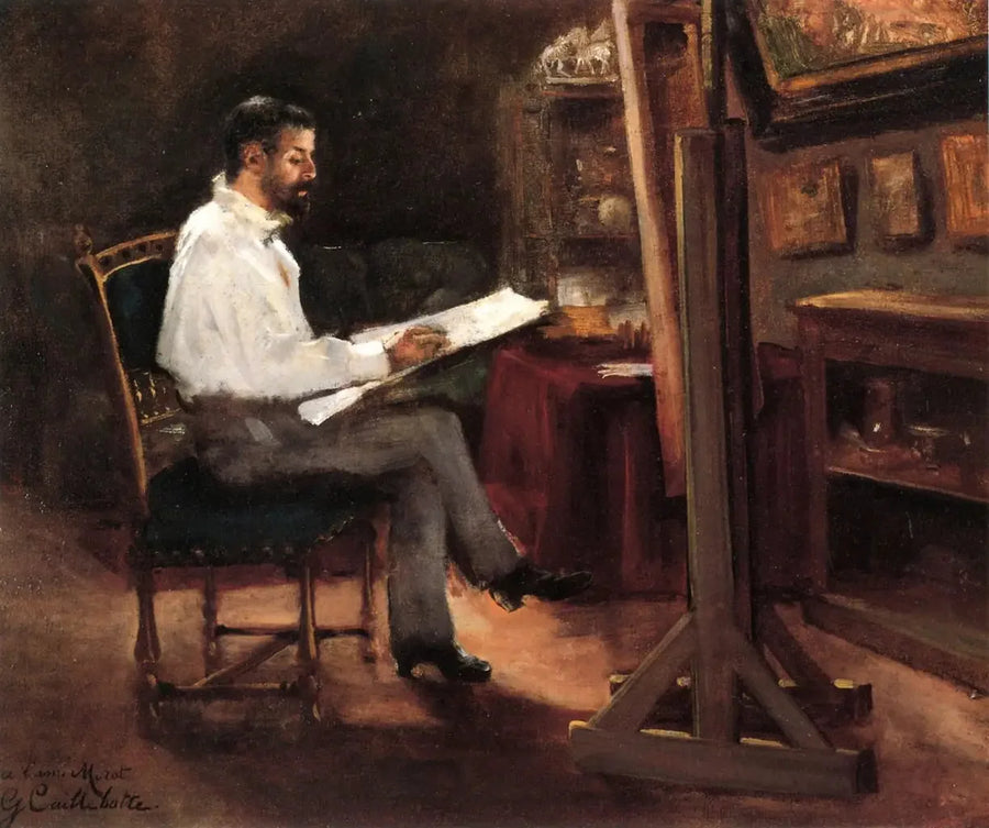 Il pittore Morot nel suo atelier - Gustave Caillebotte