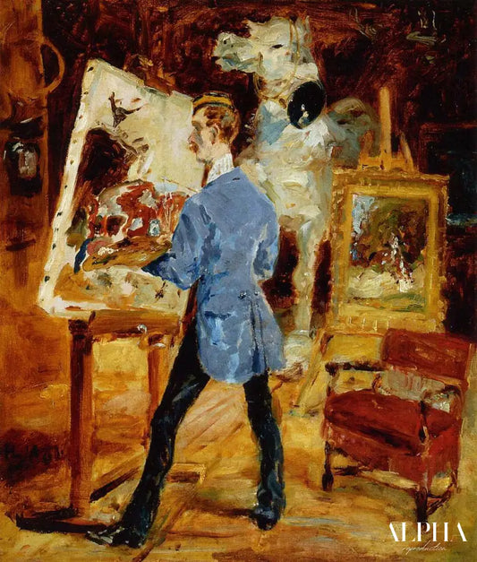 Le peintre René Princeteau dans son atelie - Toulouse Lautrec - Reproductions de tableaux et peintures haut de gamme