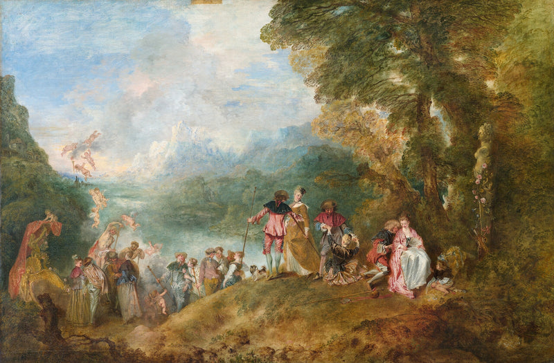Il Pellegrinaggio all'isola di Cythère - Antoine Watteau