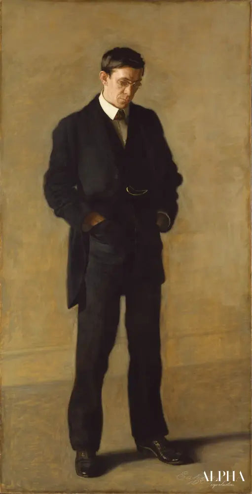 Le penseur: portrait de Louis N. Kenton - Thomas Eakins - Reproductions de tableaux et peintures haut de gamme